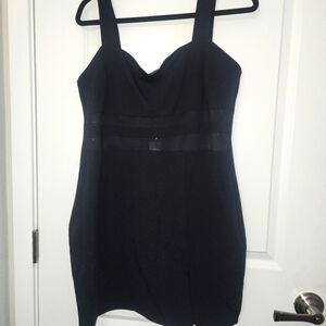 5/$30 Fashion Nova  Black Body Con Dress Size 1X